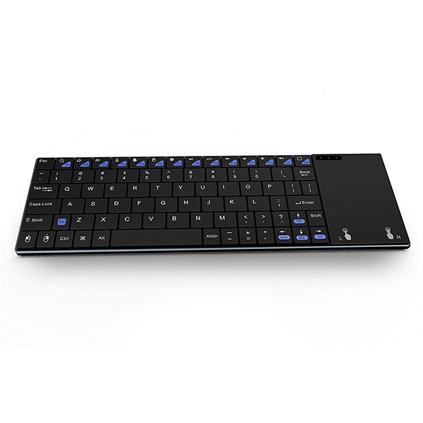 MINIX Neo K2 Wireless Keyboard and Touchpad, Black