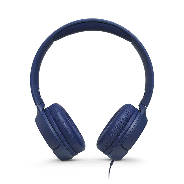 JBL T500 Wired Headset, Blue | Jbl