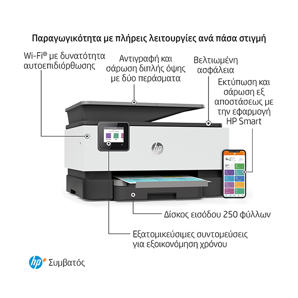 HP OfficeJet Pro 9012e All-in-One Πολυμηχάνημα με Bonus 3 μήνες Instant Ink μέσω HP+ | Hp| Image 3