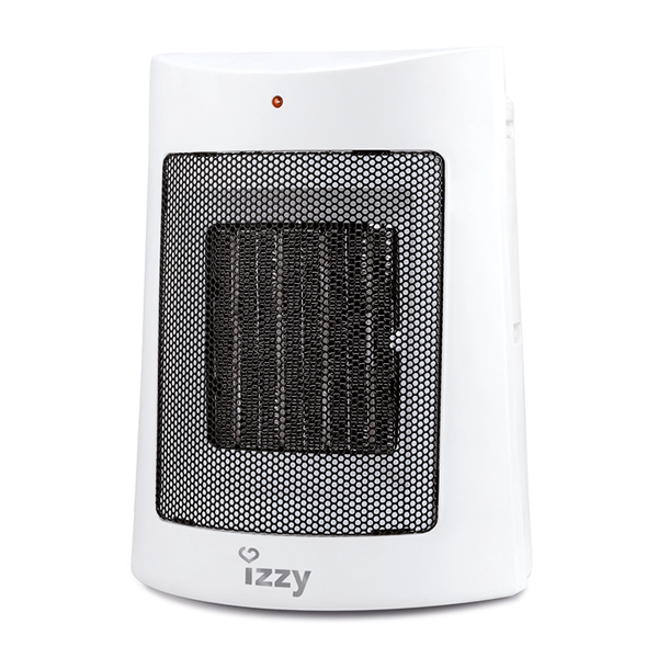 IZZY 223340 Ceramic Fan Heater, White | Izzy