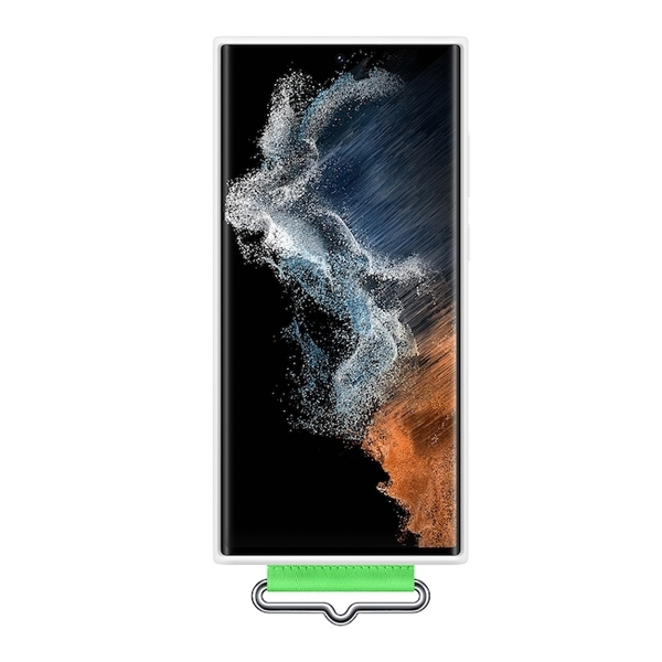 SAMSUNG Θήκη Σιλικόνης με Λουράκι για Samsung Galaxy S22 Ultra Smartphone, Άσπρο | Samsung| Image 4