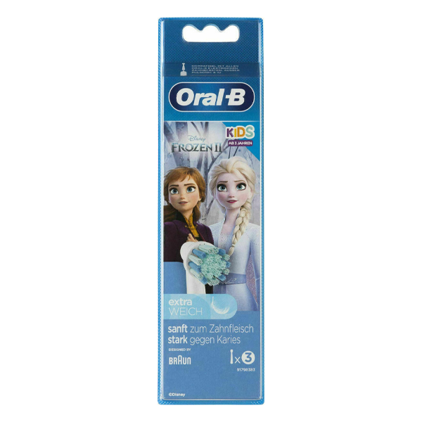 BRAUN ORAL-B Stages Power Frozer 2 Replacement Toothbrush Heads, 3 Pieces