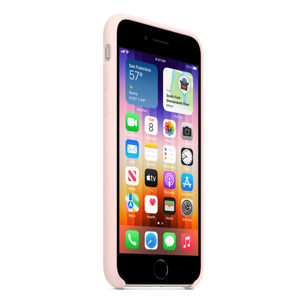 APPLE MN6G3ZM/A Θήκη Σιλικόνης για iPhone SE Smartphone, Ροζ | Apple| Image 3