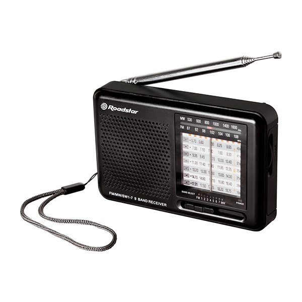 ROADSTAR Portable Radio, Black