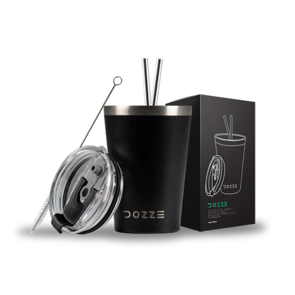 DOZZE Explorer Tumbler Travel Thermos, 590 ml, Black Edition | Dozze