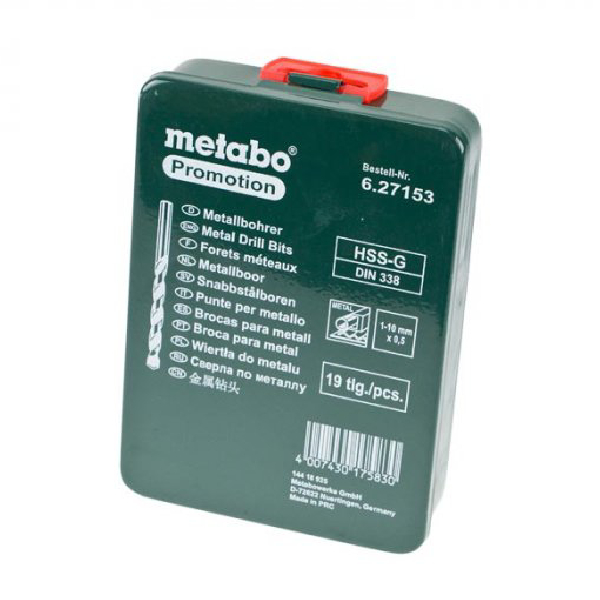 METABO 627153000 Σετ τρυπάνια (αρίδες) σε κασετίνα 19τμχ | Metabo| Image 3