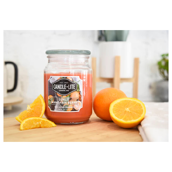 CANDLE-LITE Sunlit Mandarin Berry Scented Candle | Candle-lite| Image 5