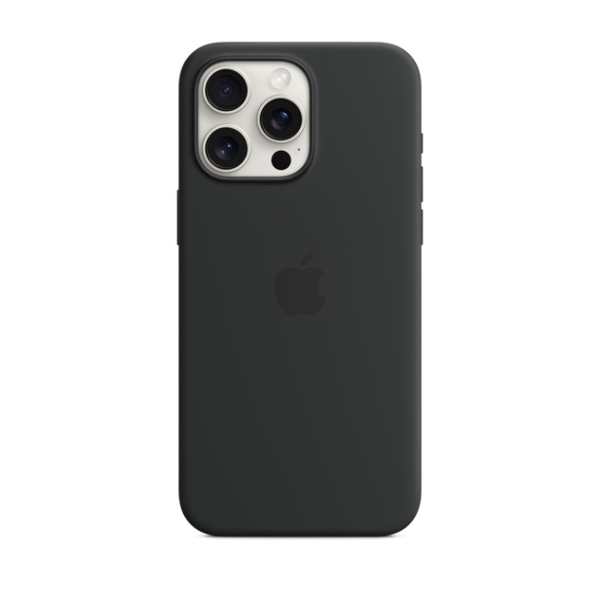 APPLE MT1M3ZM/A Silicone Case for iPhone 15 Pro Max with MagSafe, Black | Apple| Image 3