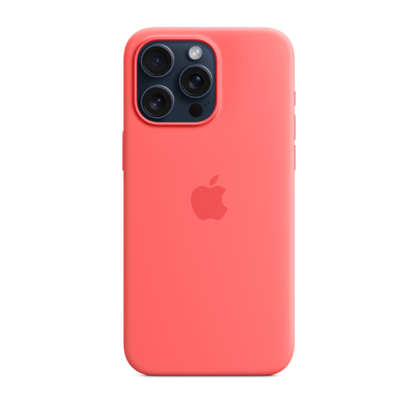 APPLE MT1V3ZM/A Silicone Case for iPhone 15 Pro Max with MagSafe, Guava | Apple| Image 2