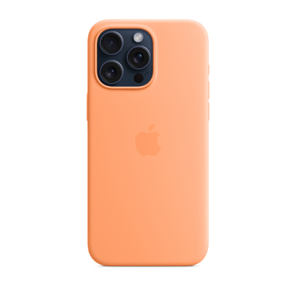 APPLE MT1W3ZM/A Silicone Case for iPhone 15 Pro Max with MagSafe, Orange | Apple| Image 2