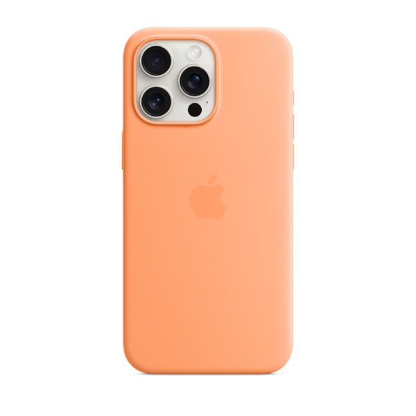 APPLE MT1W3ZM/A Silicone Case for iPhone 15 Pro Max with MagSafe, Orange | Apple| Image 3