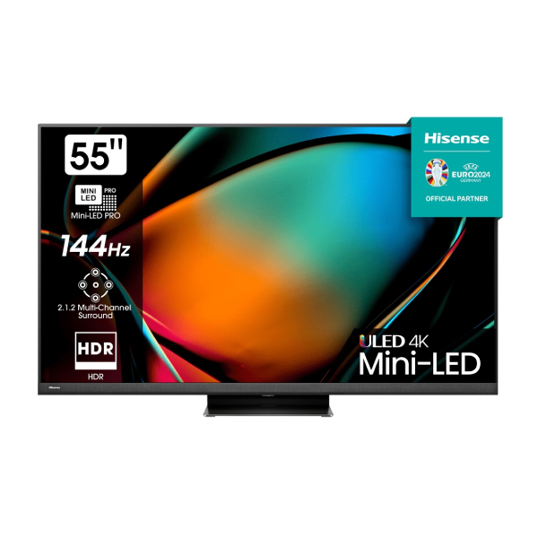 HISENSE 55U8KQ QLED MINI LED 4K UHD Smart Τηλεόραση, 55"