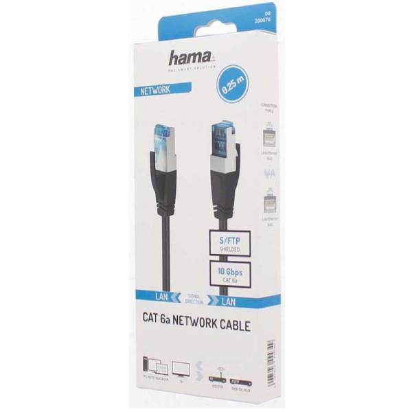 HAMA Network Cable Cat 6a, 0.25 Meters | Hama| Image 2