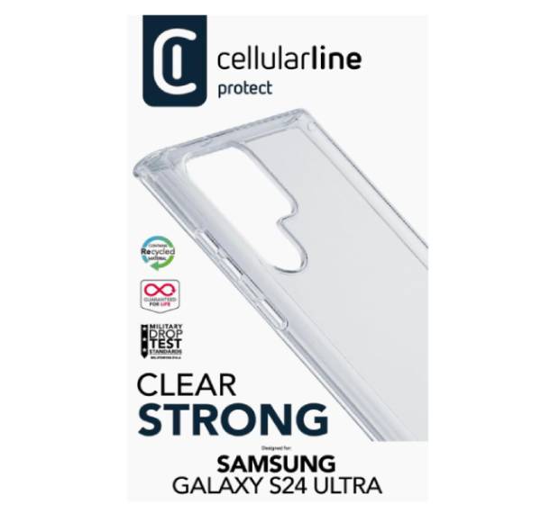 CELLULARLINE Hard Case For Samsung S24 Ultra Smartphone, Clear | Cellular-line| Image 3