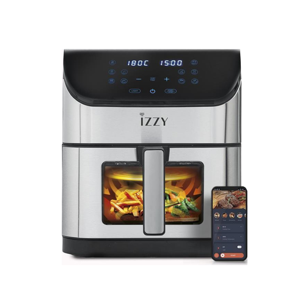 IZZY 224317 Air Fryer with Wi-Fi 8 lt, Silver | Izzy