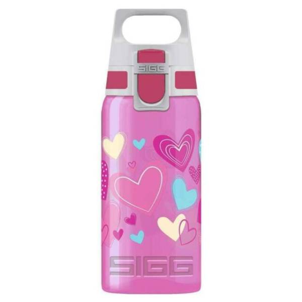 SIGG Viva One Water Bottle For kids, Hearts