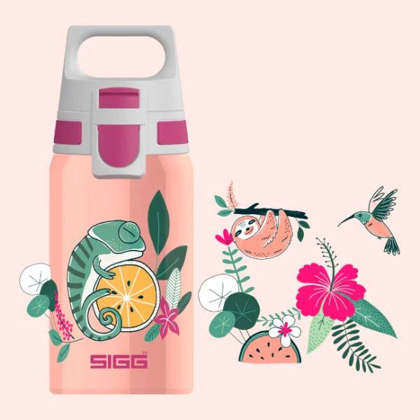 SIGG Shield One Water Bottle For Kids, Flora  | Sigg| Image 2