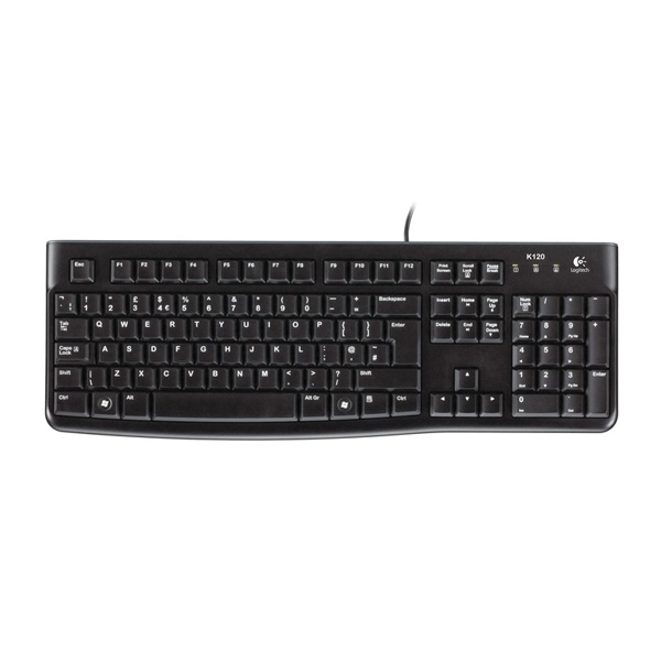 LOGITECH K120 GR Ενσύρματο Πληκτρολόγιο, Μαύρο | Logitech