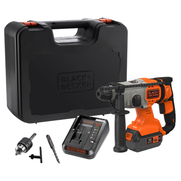 BLACK & DECKER BCD900M1K-QW Cordless Rotary Hammer Drill 18V | Black-decker