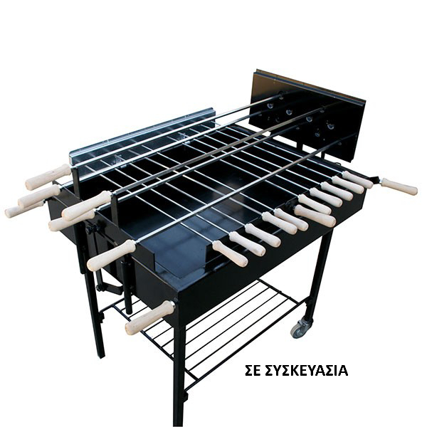 Charcoal Grill Cypriot Foukou MRDX5 Black 80Χ60 cm | Korakas