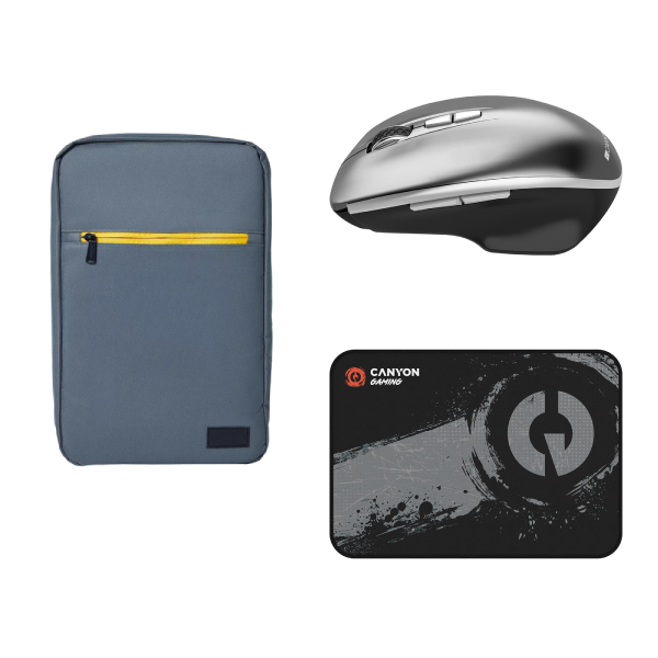 CANYON Set of Backpack, Mouse & Pad for Gaming