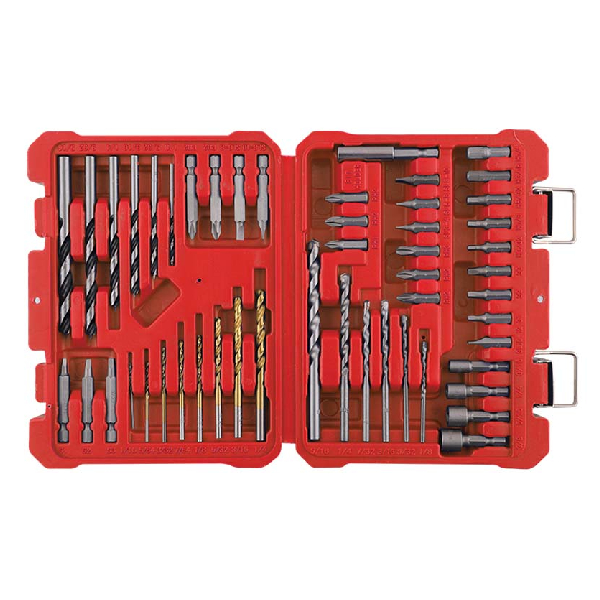 BORMANN BHT1380 Set of Drills, Bits and Nuts 50 Pieces | Bormann