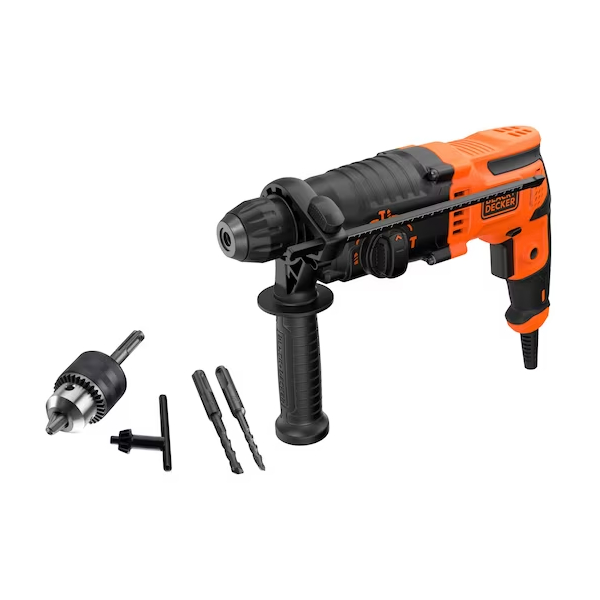 BLACK & DECKER BEHS01-QS Electric Rotary Hammer Drill 650W | Black-decker