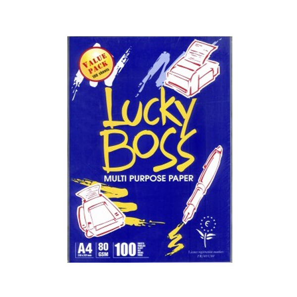 LUCKY BOSS Χαρτί Εκτύπωσης A4, 500 Φύλλα