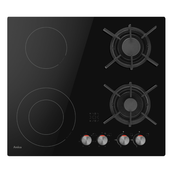 AMICA PCG64102 Combi Ceramic and Gas Hob