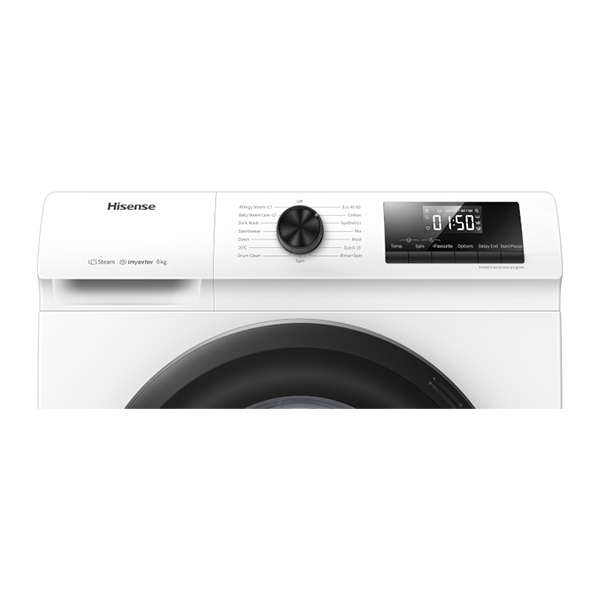 HISENSE WFQP7012EVM Πλυντήριο Ρούχων 7kg, Άσπρο | Hisense| Image 3