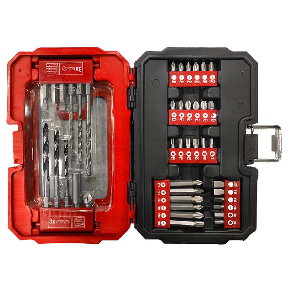 BORMANN BHT1370 Set Drills and Bits 41 Pieces | Bormann