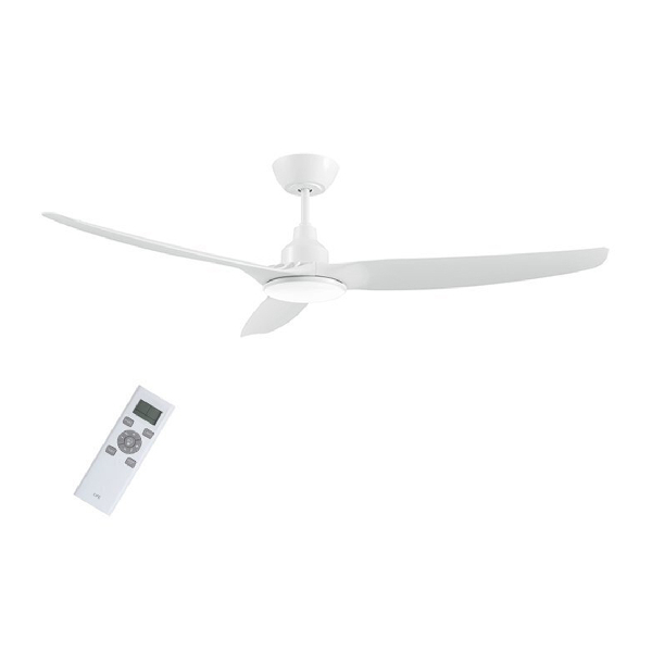 LIFE 221-0400 Apeliotes Ceiling Fan with Remote Control, White | Life