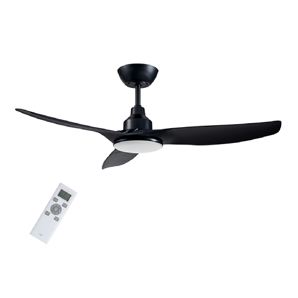 LIFE 221-0399 Apeliotes Ceiling Fan with Remote Control, Black | Life