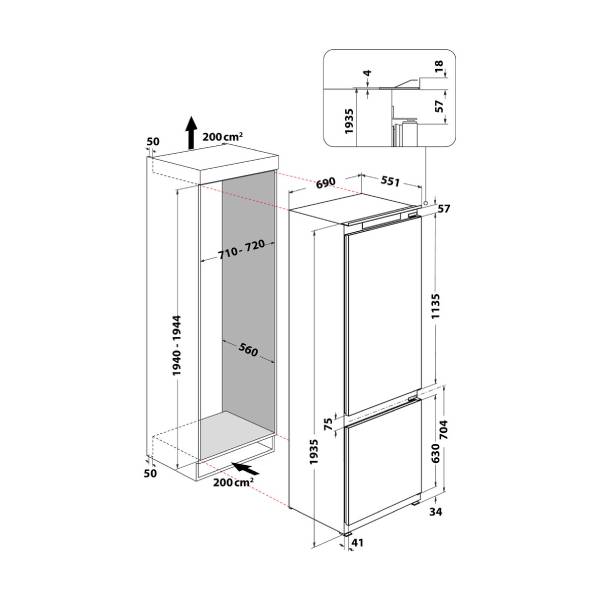 WHIRLPOOL 9W-WHSP70T122 Refrigerator with Bottom Freezer, White | Whirlpool| Image 5