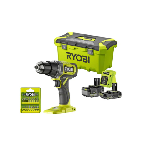 RYOBI RPD18-252TA17 Cordless Impact Drill Driver Set 18V | Ryobi