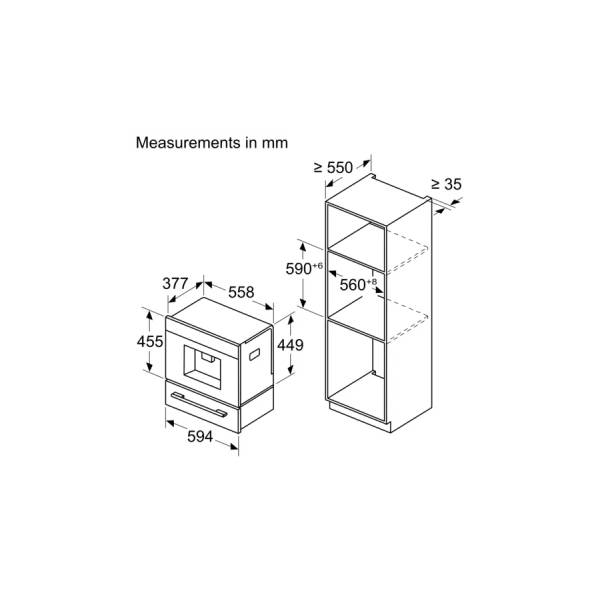 BOSCH CTL9181B0 Series 8, Πλήρως Εντοιχιζόμενη Αυτόματη Καφετιέρα, Μαύρο | Bosch| Image 5