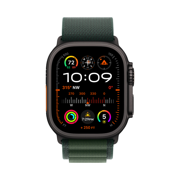 APPLE Smartwatch Ultra 2 GPS + Cellular 49mm, Μαύρο Titanium με Black Ocean Λουράκι | Apple