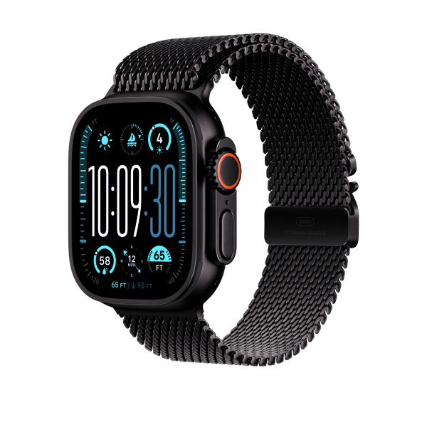 APPLE Smartwatch Ultra 2 GPS + Cellular 49mm Black Titanium Case with Black Titanium Milanese Loop - Medium | Apple| Image 2