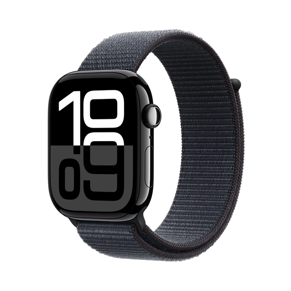 APPLE Smartwatch Watch Series 10 GPS 42 mm, Jet Μαύρο Aluminium με Ink Sport Loop Λουράκι | Apple| Image 2