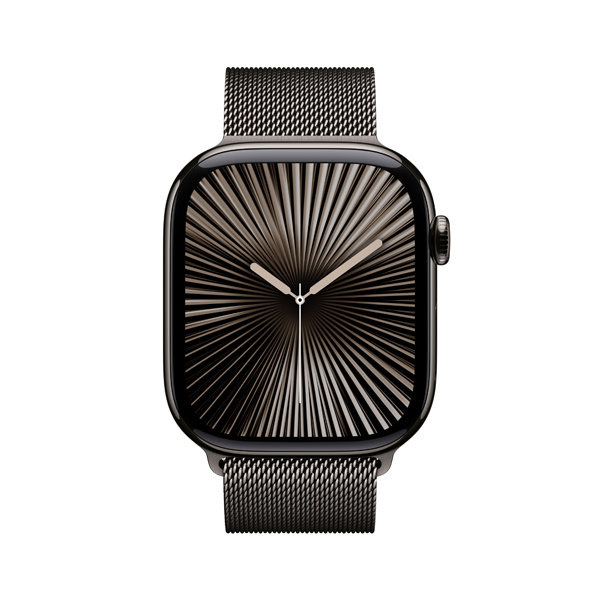 APPLE Smartwatch Series 10 GPS + Cell 46mm, Slate Titanium με Slate Milanese Loop Λουράκι, S/M