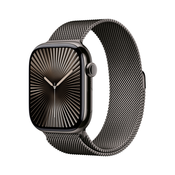 APPLE Smartwatch Series 10 GPS + Cell 46mm, Slate Titanium με Slate Milanese Loop Λουράκι, S/M | Apple| Image 2