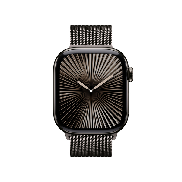 APPLE Smartwatch Series 10 GPS + Cell 42mm, Slate Titanium με Slate Milanese Loop Λουράκι