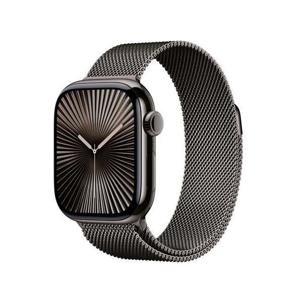 APPLE Smartwatch Series 10 GPS + Cell 42mm, Slate Titanium με Slate Milanese Loop Λουράκι | Apple| Image 2