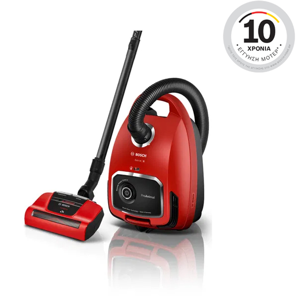 BOSCH BGL6PET1 ProAnimal Serie 6, Vacuum Cleaner, Red