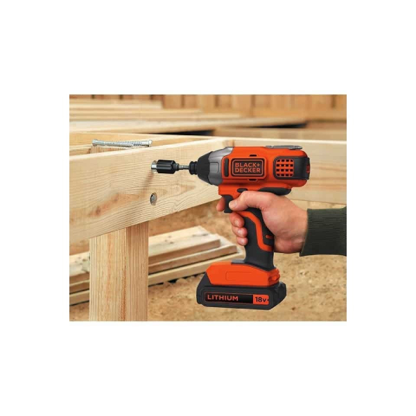 BLACK & DECKER BCK21S1S Cordless Set Drill & Drill Driver 18V,1X1.5Ah | Black-decker| Image 3