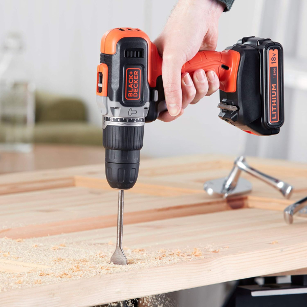 BLACK & DECKER BCD003C2K Δραπανοκατσάβιδο Μπαταρίας 18V, 2X1.5 Ah | Black-decker| Image 3