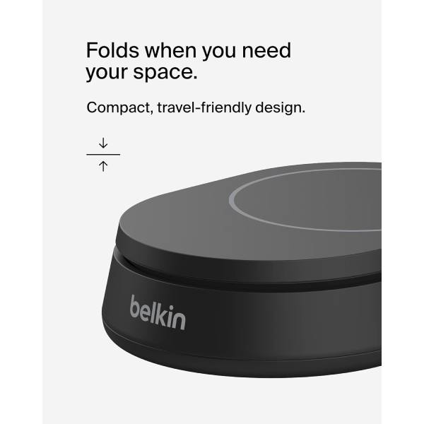 BELKIN WIA008BTBK Αναδιπλούμενη Μαγνητική Ασύρματη Βάση Φόρτισης, Μαύρο | Belkin| Image 3