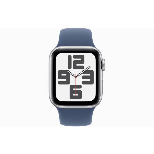 APPLE Watch SE GPS 40mm Silver Aluminium Case with Denim Sport Band - M/L | Apple| Image 2