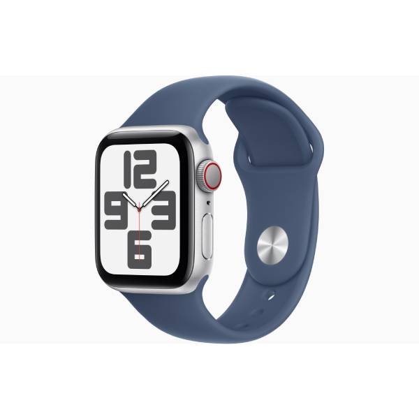 APPLE Smartwatch SE GPS + Cell. 40mm, Ασημένιο Αλουμίνιο με Denim Αθλητικό Λουράκι - Medium/Large | Apple