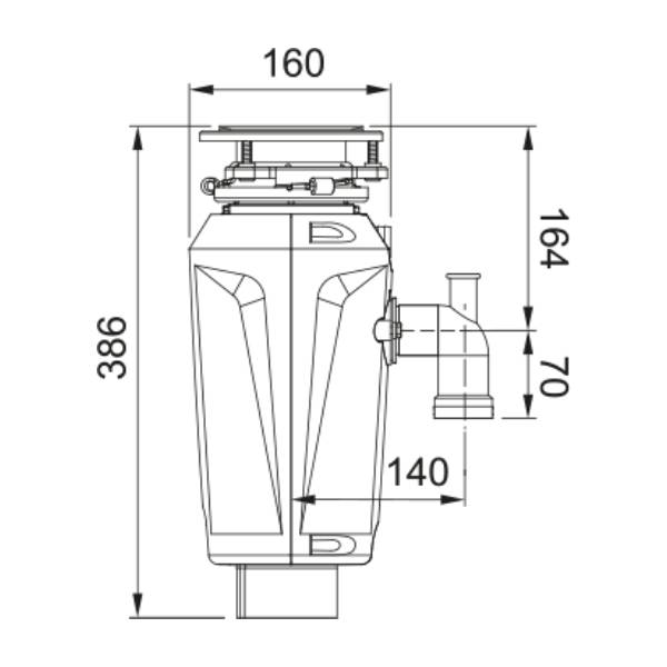 FRANKE Elite Slimline 125 Σκουπιδοφάγος | Franke| Image 2